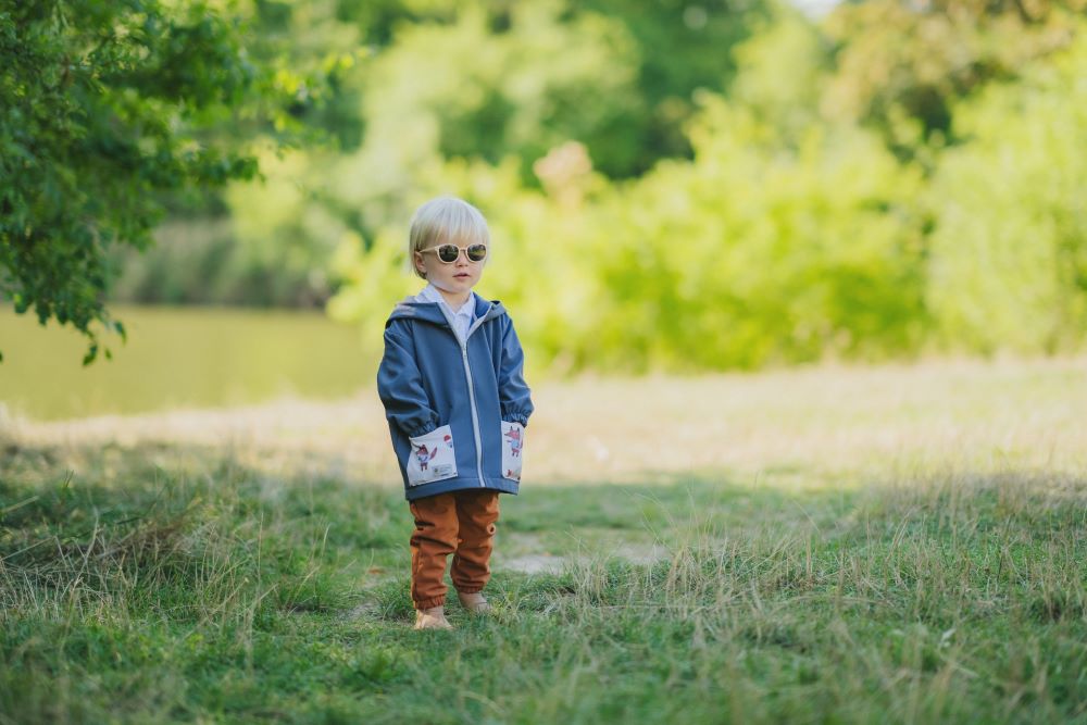 Children's Softshell Jacket with Membrane Monkey Mum® - Mysterious Trip with a Fox