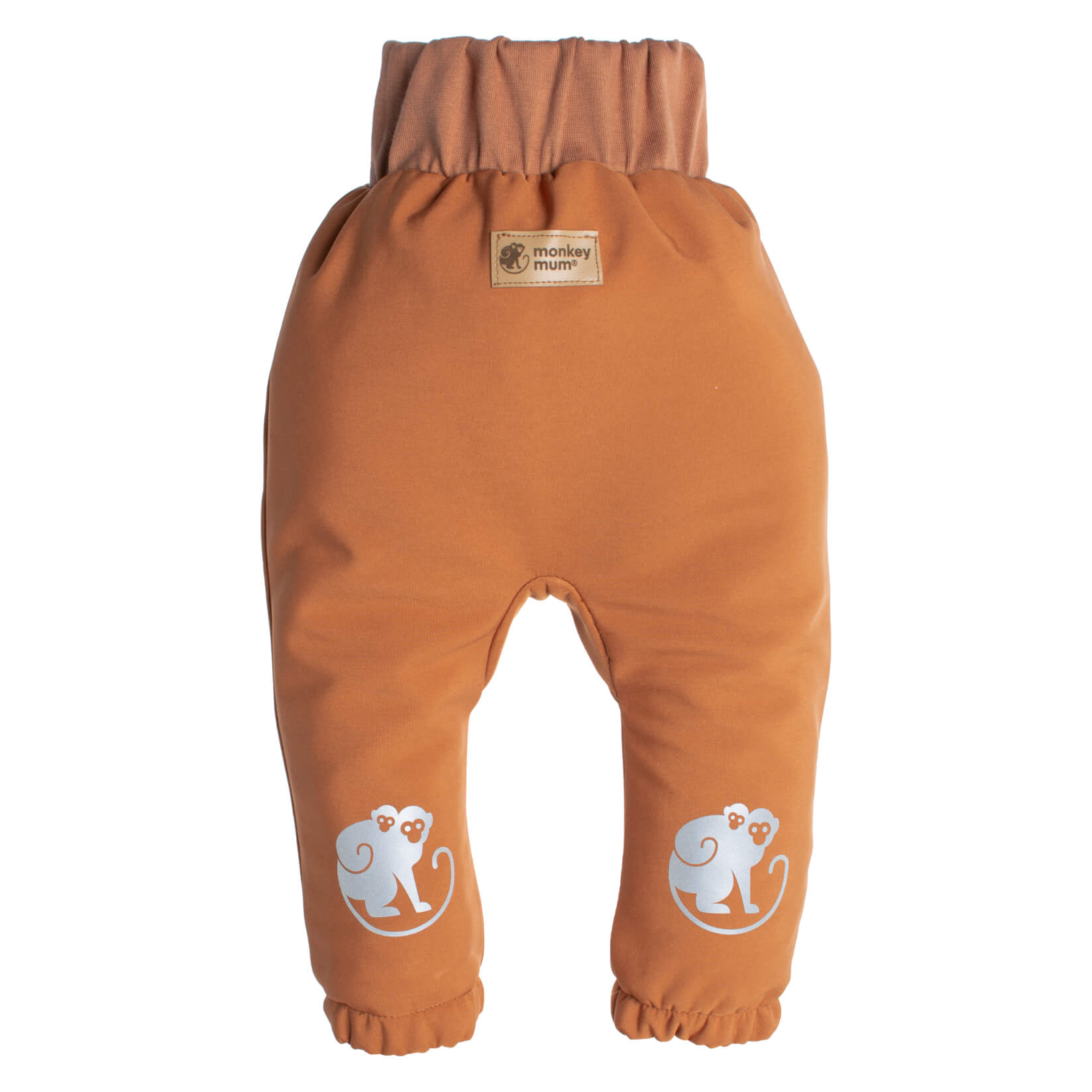 Children's softshell pants with membrane Monkey Mum® - Autumn Leaves