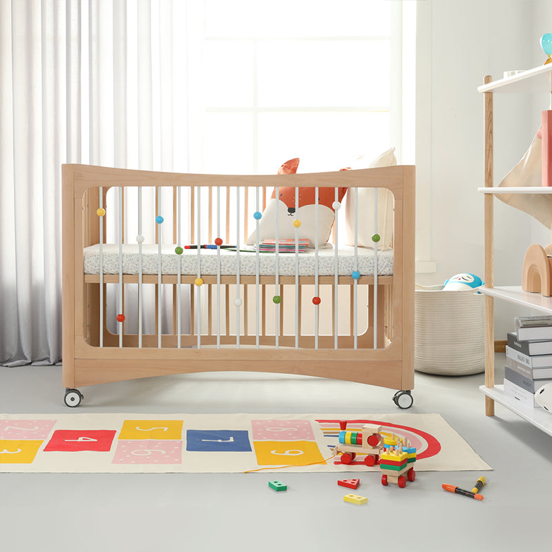 4-in-1 Children's Crib - Solid Wood - 120x65 cm