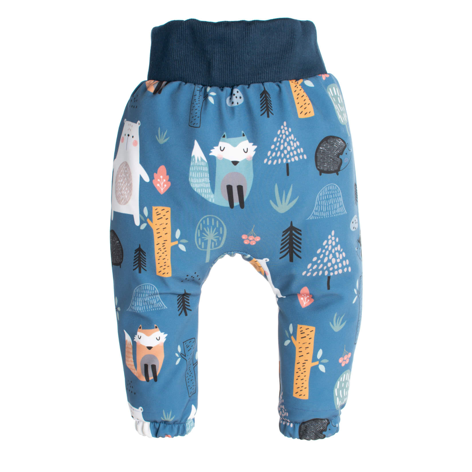 Children's softshell pants with membrane Monkey Mum® - Night Animals