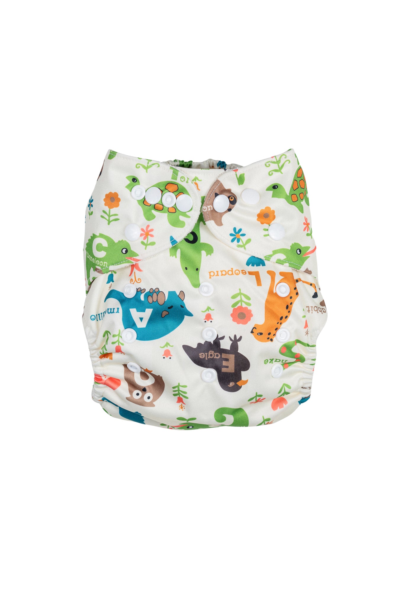 Bamboo adjustable cloth diaper - Playful Animals