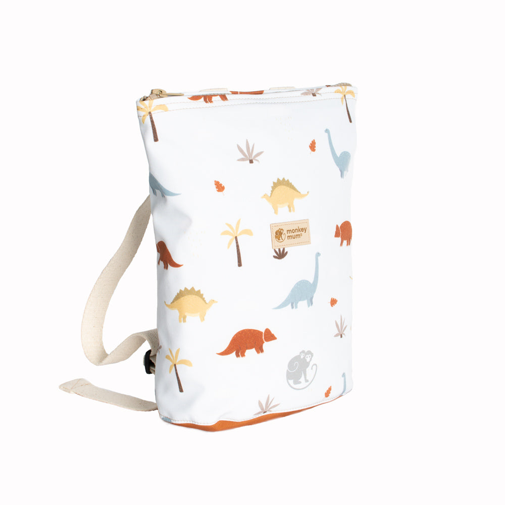 Children's softshell backpack Monkey Mum® - Dinosaur Story