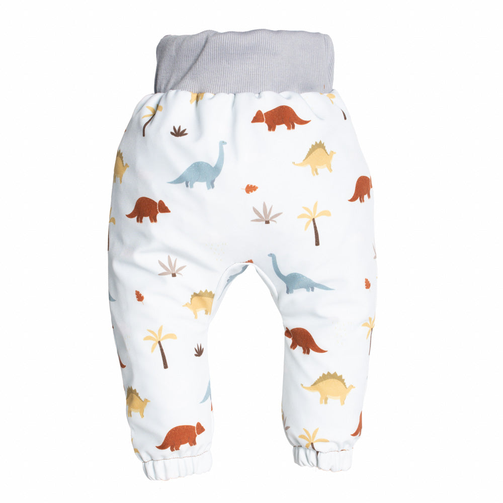 Children's softshell pants with membrane Monkey Mum® - Dinosaur Story