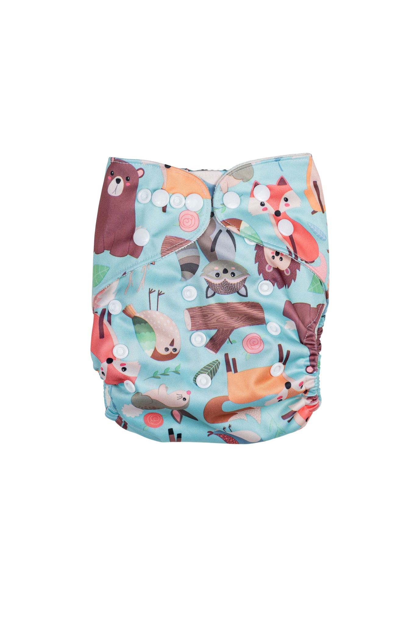 Bamboo adjustable cloth diaper - Forest Animals