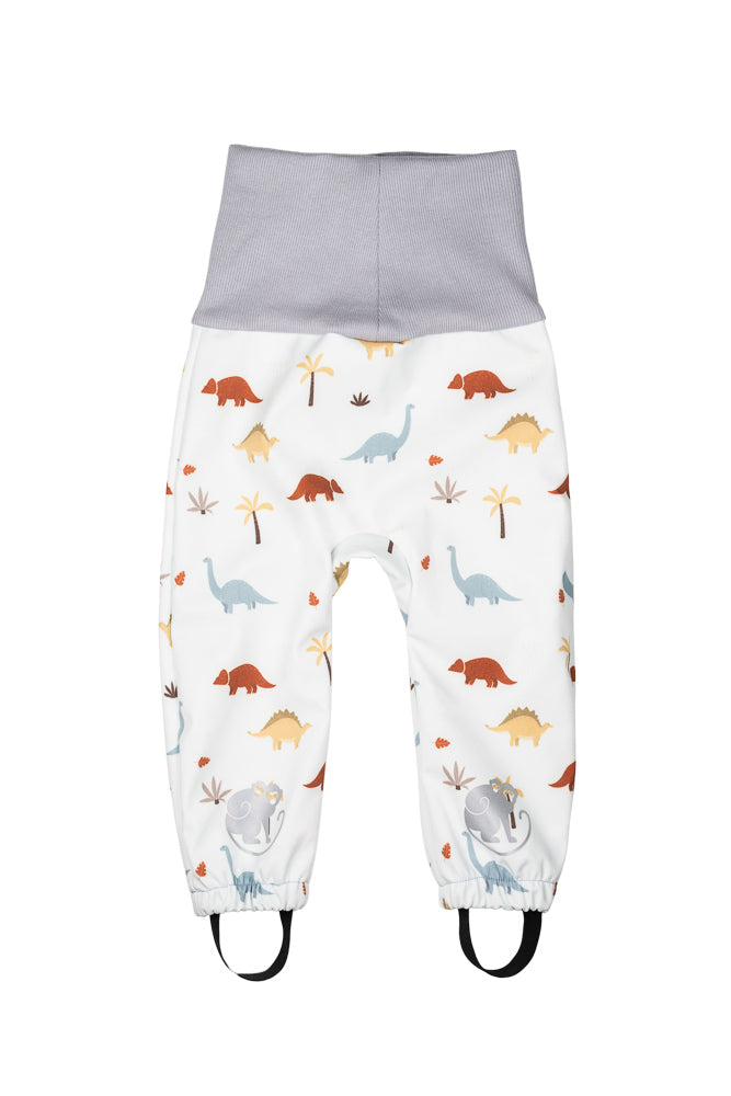 Children's Adjustable Softshell Pants with Membrane Monkey Mum® - Dinosaur Story