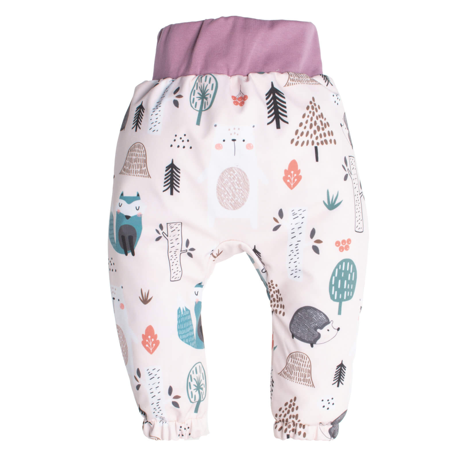 Children's softshell pants with membrane Monkey Mum® - Daytime Animals
