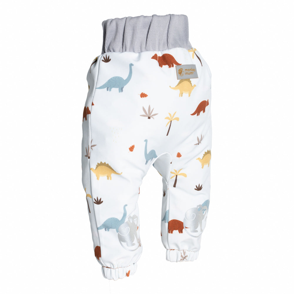 Children's softshell pants with membrane Monkey Mum® - Dinosaur Story