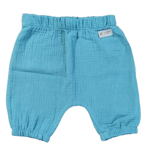 Monkey Mum® muslin shorts - Mint