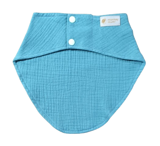 Monkey Mum® Muslin Bib - Mint