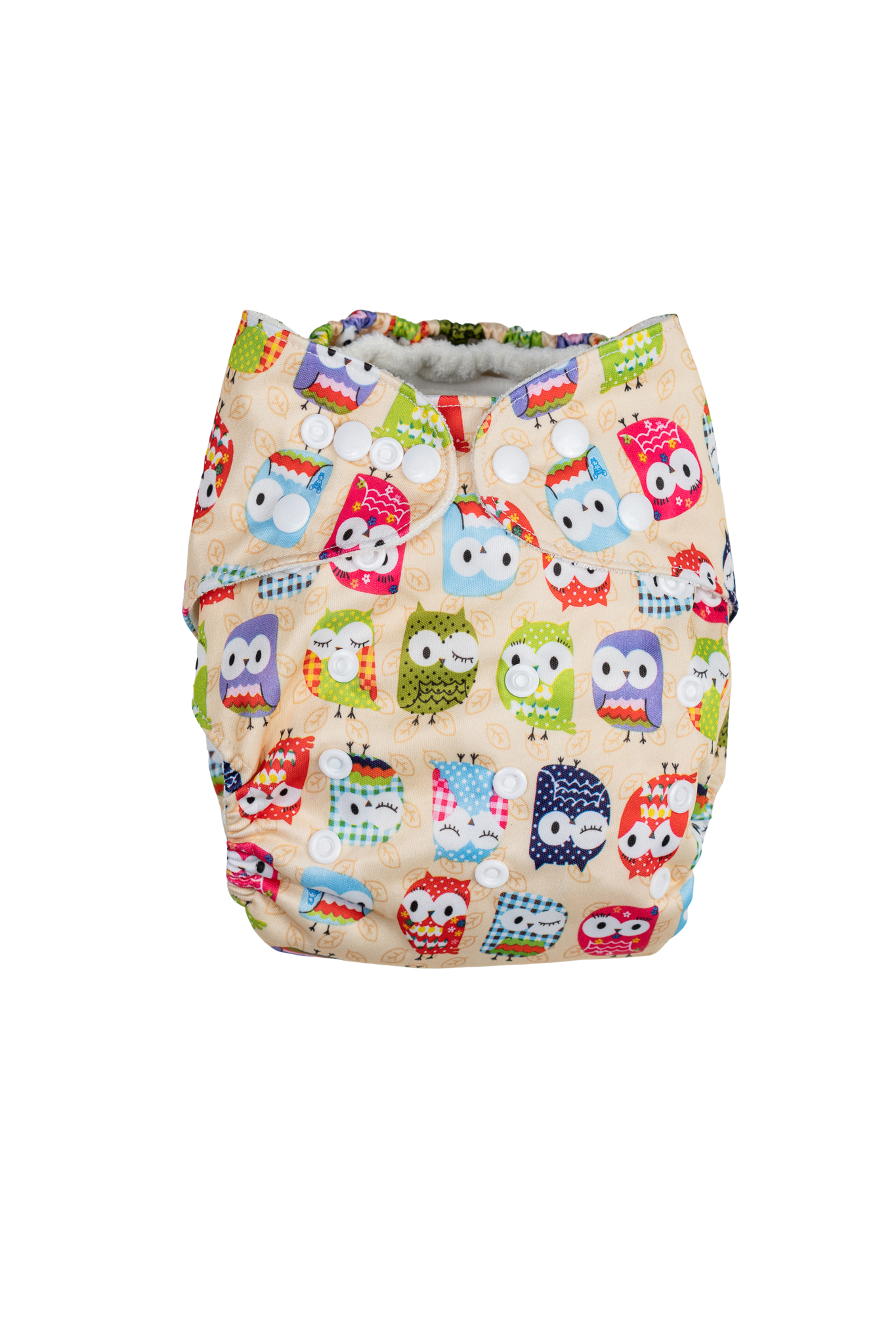 Bamboo adjustable cloth diaper - Playful Owls
