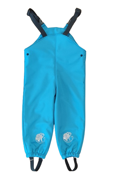 Monkey Mum® Softshell bib pants with membrane - Cheerful Lizard