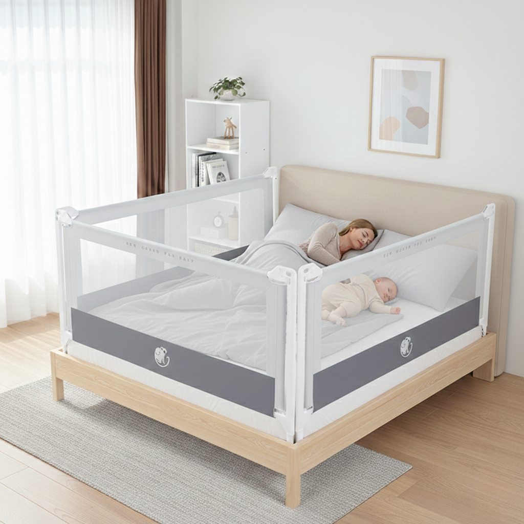 Monkey Mum® Popular Bed Rail - Light Gray