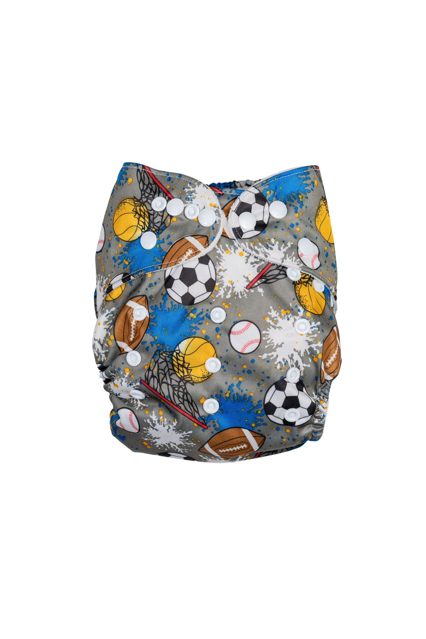Bamboo adjustable cloth diaper - Rolling with a Ball