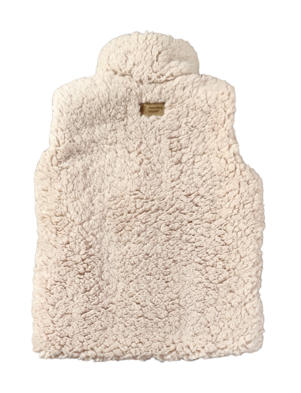 Monkey Mum® sherpa vest - Beige