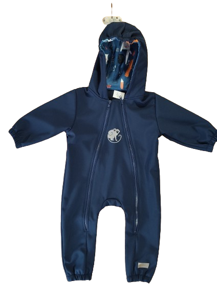 Monkey Mum® Softshell snowsuit with membrane – Night sky with animals - size 62/68, 74/80
