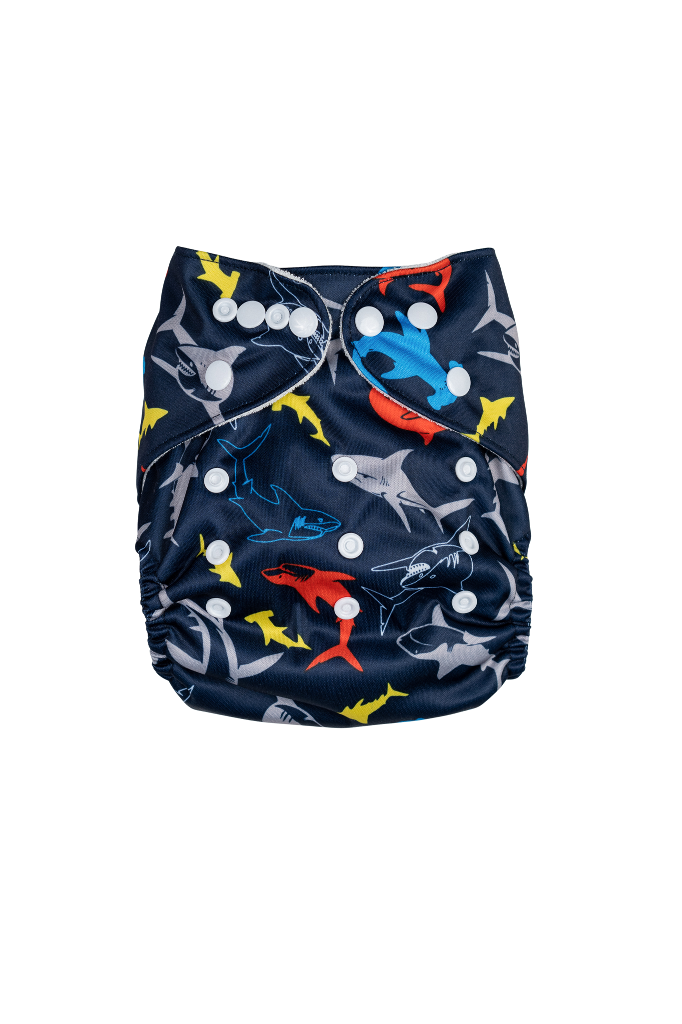 Bamboo adjustable cloth diaper - Sharks