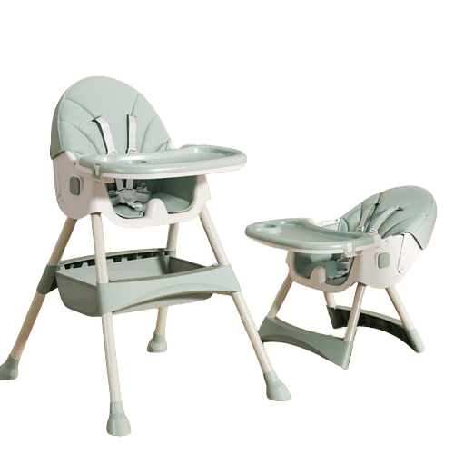2-in-1 Comfort Children's High Chair - Green