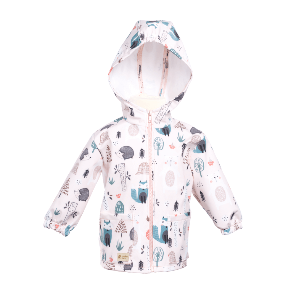 Children's Softshell Jacket with Membrane Monkey Mum® - Daytime Animals