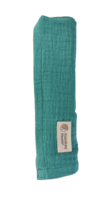 Monkey Mum® muslin diaper - Dark Green