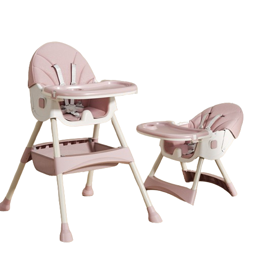 2-in-1 Comfort Children's High Chair - Pink
