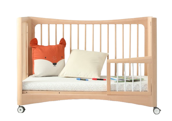 4-in-1 Children's Crib - Solid Wood - 120x65 cm