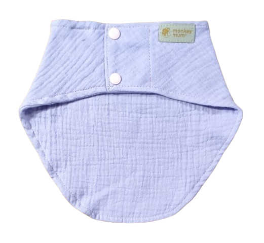 Monkey Mum® Muslin Bib - Violet
