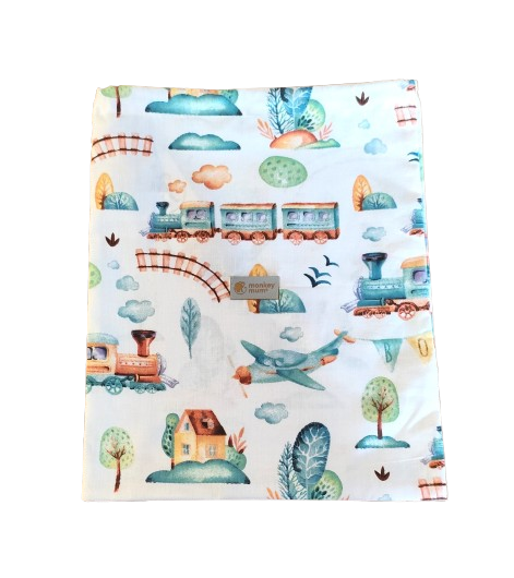 Monkey Mum® fabric bag - Train