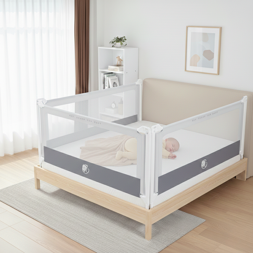 Monkey Mum® Popular Bed Rail - Light Gray