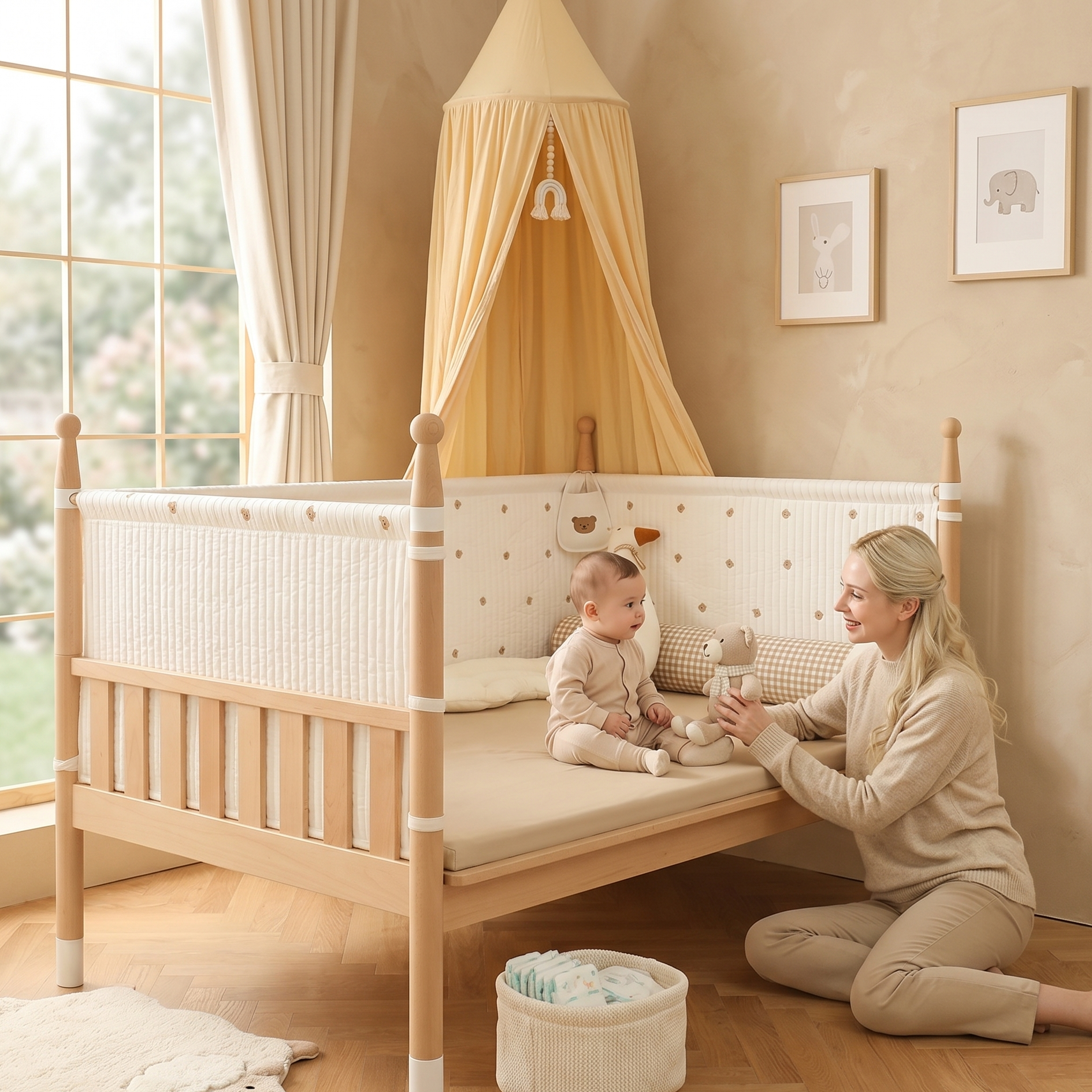 5-in-1 Children's Bed - Solid Wood