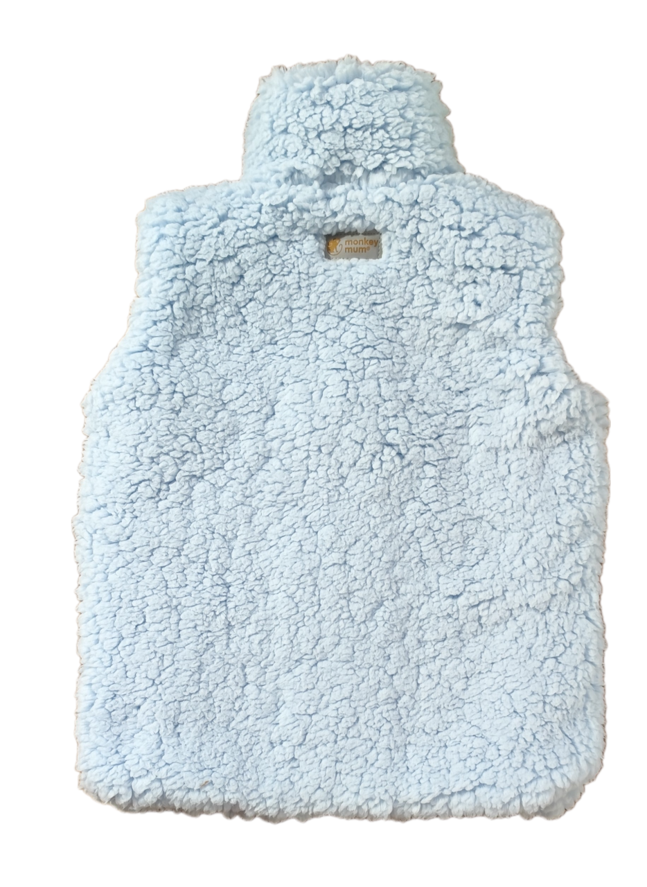Monkey Mum® sherpa vest - Light Blue