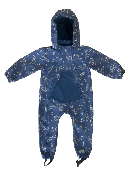 Monkey Mum® Softshell Snowsuit with Membrane – Dinosaur Constellations - size 86/92
