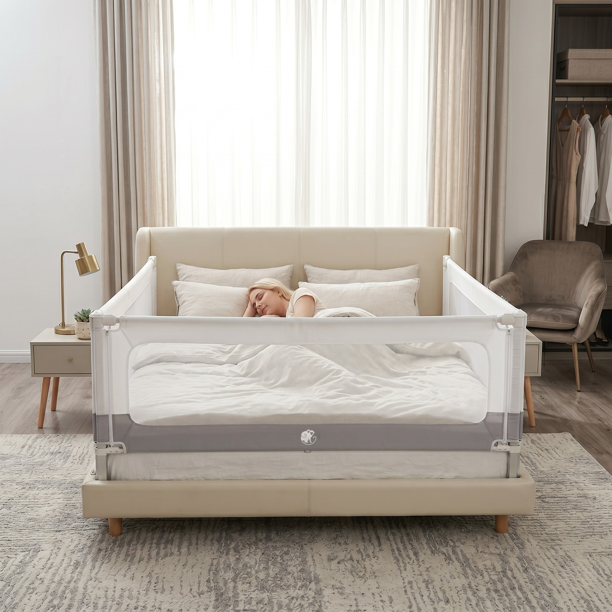 Monkey Mum® 2-in-1 Bed Rail and Playpen Smart - Unboxed
