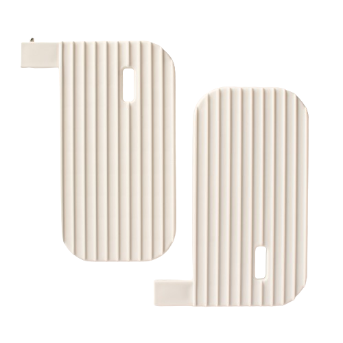 Plastic end caps for the connectors on Monkey Mum® bed rails