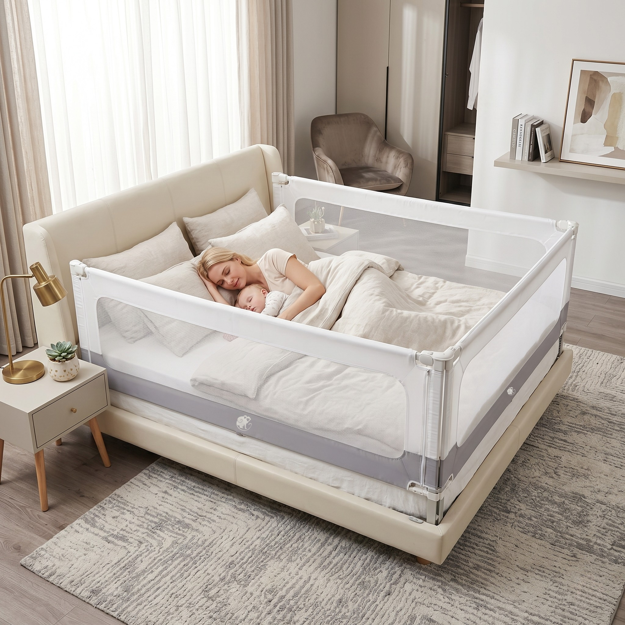 Monkey Mum® 2-in-1 Bed Rail and Playpen Smart