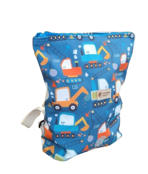 Children's softshell backpack Monkey Mum® - Playful Construction Site