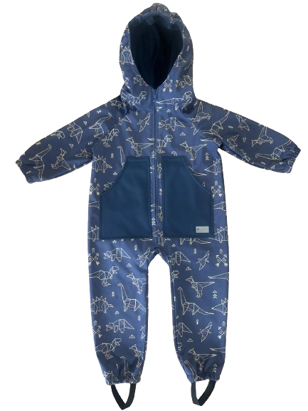 Monkey Mum® Softshell jumpsuit with membrane – Dinosaur Constellation - size 98/104, 110/116