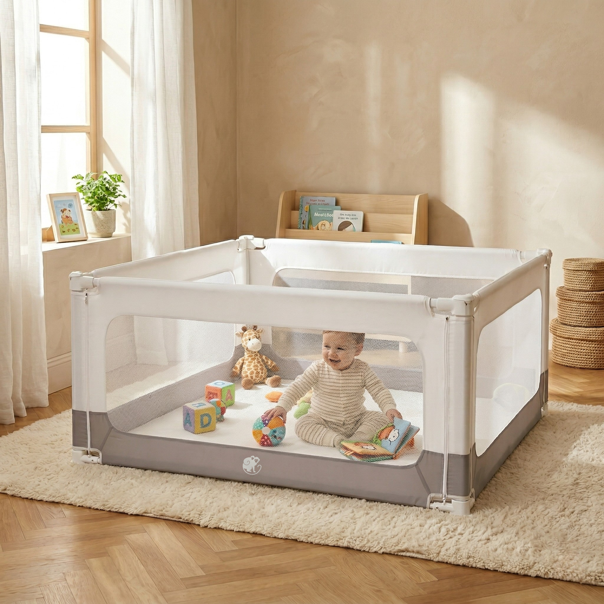 Monkey Mum® 2-in-1 Bed Rail and Playpen Smart